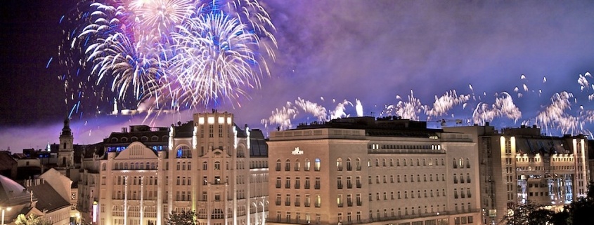 fireworks on 20th of August in Budapest, Holidays in Budapest