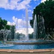 fountain in Margaret Island - green spaces in Budapest