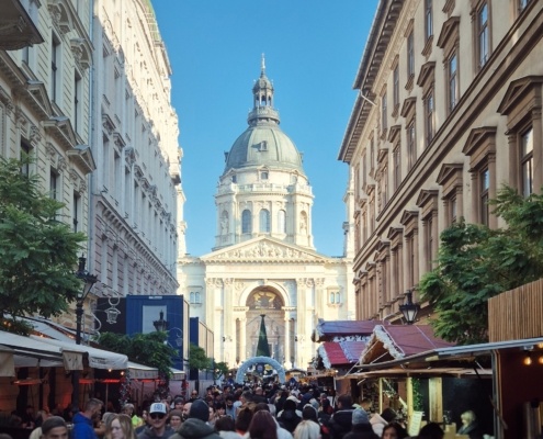 December in Budapest the Christmas Market